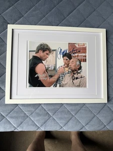 Karate Kid genuine Hand Signed 8x10 Photo Pat Morita Ralph Macchio Martin Kove - Picture 1 of 4
