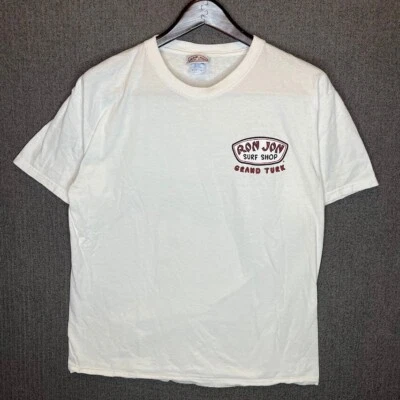 Camiseta Ron Jon Para Hombre Grande Blanca Estampado Gráfico Grand Turk Playa Vacaciones Surf  Foto 1 de 4
