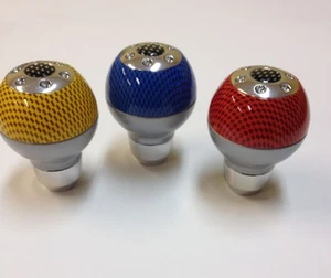 UNIVERSAL CARBON FIBER GEAR SHIFT LEVER KNOB SK-316 - Foto 1 di 5