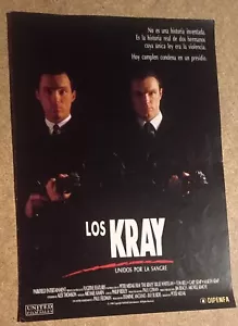 'The Krays' , Martin Kemp, Gary Kemp Factfile. Spanish. A4 - Picture 1 of 2