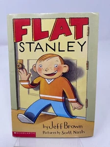 FLAT STANLEY by Jeff Brown Softcover Book (2003) Scholastic Vintage - Foto 1 di 2