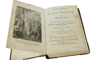 Altes kirchliches Buch Nürnberg 1833 Pöhlmann Vaterunser Andachtsbuch Bibel RAR - Bild 1 von 11
