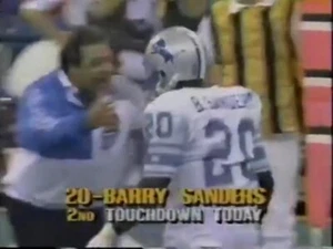 1991 Detroit Lions at Indianapolis Colts DVD Barry Sanders vs Eric Dickerson - Picture 1 of 2