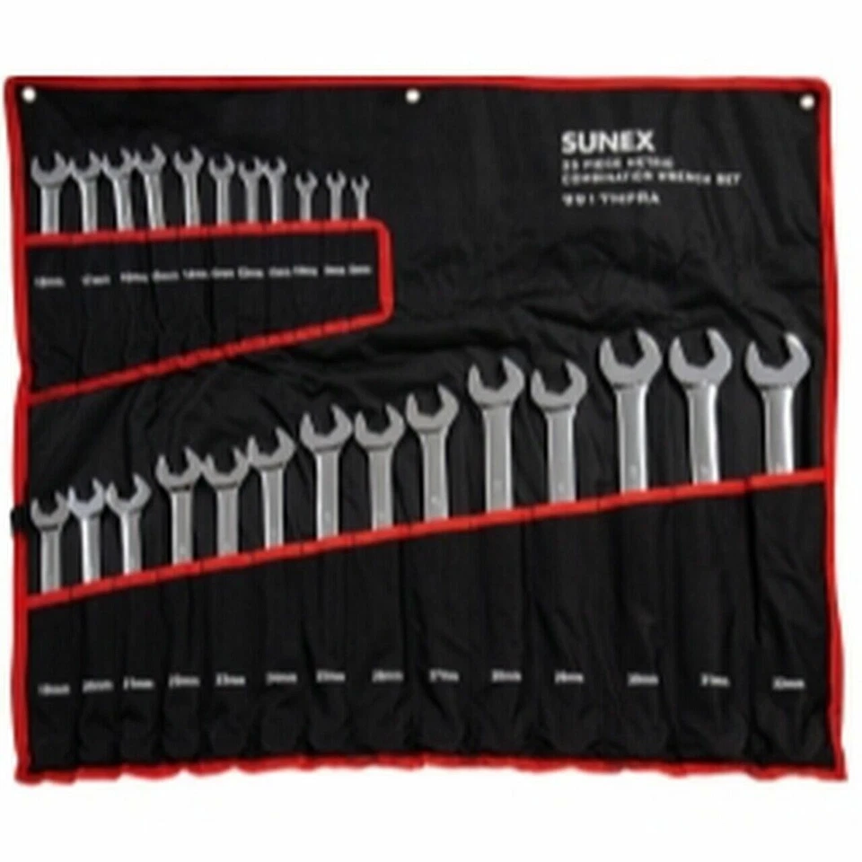 SUNEX 9917MPRA FULLY POLISHED METRIC COMBINATION WRENCH SET NEW - Image 1 of 1