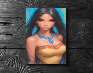Pocahontas Art Poster Print - No Frame - Picture 1 of 3