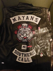Mens JD Pardo Mayans MC Signed Biker Vest JSA COA - Picture 1 of 6