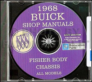 1968 Buick CD Tienda Manual Y Cuerpo Servicio Todo Modelos Incluye GS Riviera - Imagen 1 de 1