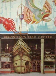 Vintage Bernstein's Fischgrotte Restaurant San Francisco Golden Gate Expo Pop Up - Bild 1 von 8