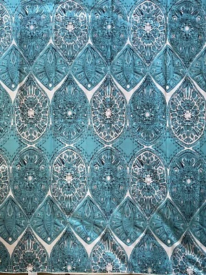 Deny Designs Saffreya Turquoise by Sharon Turner Woven Twin Duvet Cover - Image 1 of 4