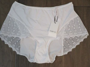 MARIE JO CHRISTY WHITE FULL BRIEF PANTIES  NEW - Picture 1 of 4