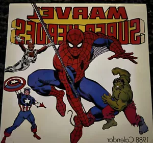 Marvel super heroes 1988 calender - Picture 1 of 4