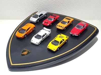 1/72 DyDo LAMBORGHINI  diecast set & Display Countach lp5000 Lp400 Diablo Miura - Image 1 of 4