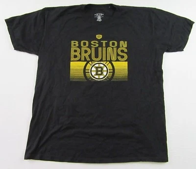 Old Time Hockey BOSTON BRUINS Retro Style Black T Shirt Size XL - Image 1 of 4