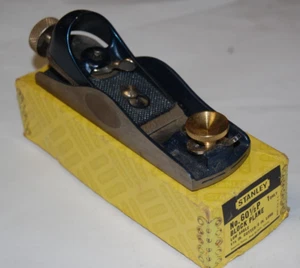 Vintage STANLEY 1 3/8" NO. 60 & 1/2 P Low Angle Block Plane Blue - Picture 1 of 17