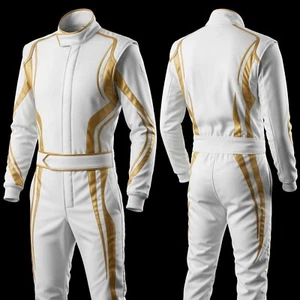 Custom Made F1 Go Kart Suit CIK/FIA Level 2 Race Suit with Matching Gloves - Picture 1 of 6