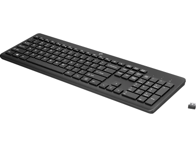 HP 230 Wireless Keyboard Windows 11 10 Chrome OS QWERTY Dongle 3L1E7AA#ABA *READ - Image 1 of 4