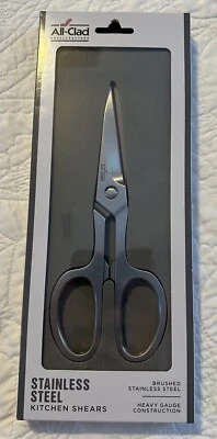 NIB All-Clad 8 inch Stainless Steel Serrated Blade Heavy Gauge Kitchen Shears - Image 1 of 4