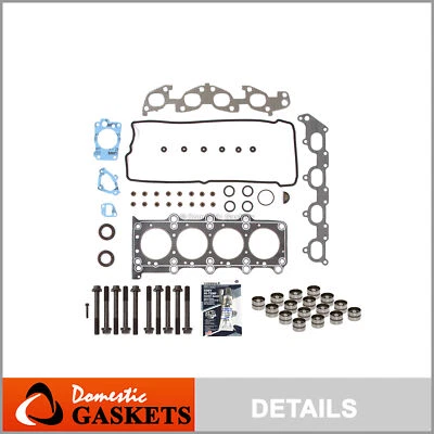 Head Gasket Set Bolts Lifters Fit 96-03 Chevrolet Suzuki Tracker J18A J20A - Image 1 of 4