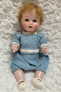 10" Herm Steiner Joined Baby Doll 1920 Bisque Head Composition Body 8/0 Rare - Picture 1 of 12