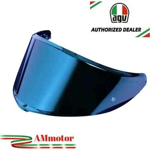Visiera Casco Agv K6 S / K6 Iridium Blu Antigraffio Predisposizione Pinlock Moto - Imagen 1 de 1