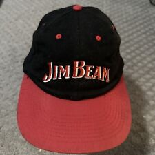 Jim Beam Hat Cap Snap Back Adjustable Mens Black Logo