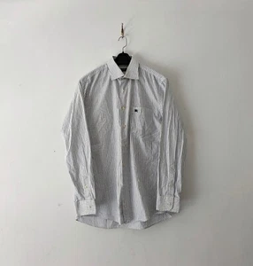 burberry london button Up Mens long sleeve casual shirt striped Cotton size 16 - Foto 1 di 6
