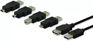 GE Universal USB 2.0 Adapter Kit, 6ft. A Male to A Female Extension Cable - Picture 1 of 5