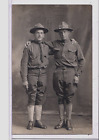 Lovell Real Photo Postcard RPPC Two Affectionate Soldiers Gay Interest Oswego NY