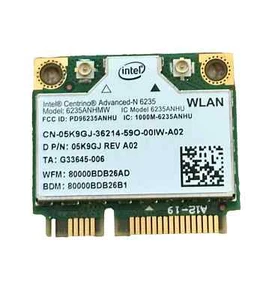 Karta WiFi Intel 6235ANHMW Advanced-N 6235 802.11n PCIe + Bluetooth 4.0 - Zdjęcie 1 z 1