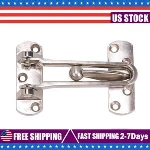 1PC Front Door Reinforcement Padlock Latch Swing Bar Lock for Home Security - Picture 1 of 9