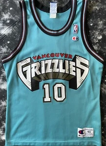 Rare Vintage Champion NBA Memphis Grizzlies Mike Bibby Basketball Jersey - Picture 1 of 5