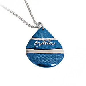 COLLANA BYBLOS GIOIELLI GOCCIA BLU 9515 ACCIAIO SWAROVSKI 3.5 CM - Imagen 1 de 1