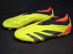 adidas Predator Elite Laceless FG Men Size 9 Cleats Black Red Yellow IE2366 NBY - Picture 1 of 10