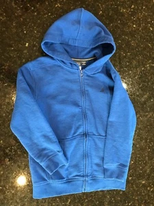 Nautica Youth Boys School Uniform Blue Zip-up Hoodie Sweatshirt Size XL 7 - Picture 1 of 3