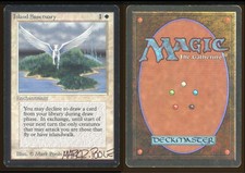 Magic the Gathering Signed Island Sanctuary _1858 Beta TOAMagic