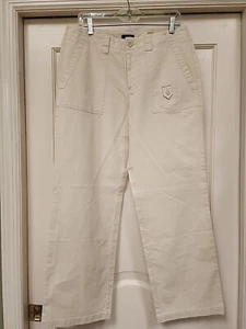 NWT Women's Beige Dockers Stretch Cargo Pants 12S - Picture 1 of 5