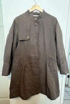 复古 100% 棉签名 Next 灰色/莫查风衣喇叭裤 XL — 第 1/4 张图片