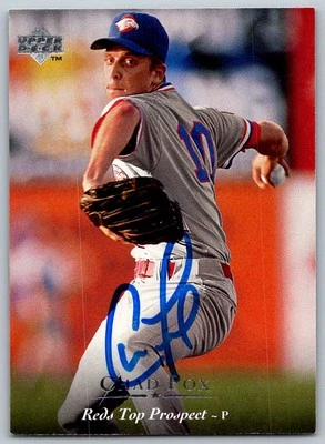 1995 Upper Deck Minors #138 Chad Fox SIGNED   Winston-Salem Spirits - Image 1 of 2