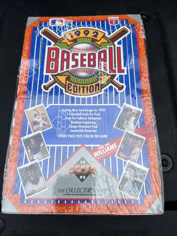 1992 UPPER DECK BASEBALL FACTORY SEALED WAX BOX 36 CT LOW SERIES TED WILLIAMS - Image 1 of 1