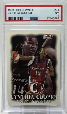 Cynthia Cooper PSA 7- 1999 SkyBox WNBA Hoops -USC, Houston Comets, Hall of Fame - Image 1 of 4