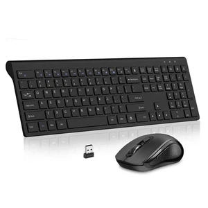 Keyboard and Mouse Wireless Slim Full Size Keyboard with Calculator Button Fn... - Picture 1 of 7