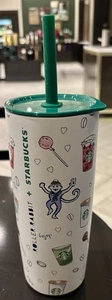 Starbucks X Roller Rabbit Stainless Steel Tumbler Cup Holiday Christmas 2025 - Picture 1 of 4