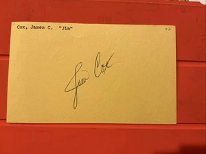 Jim Cox 🔥🔥 MLB Debut: 1973 Montreal Expos🔥🔥Autograph 🔥🔥 - Picture 1 of 1