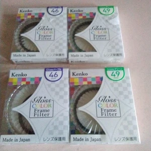 Filtro de marco de color brillante Kenko 46 mm y 49 mm hecho en Japón usado - Imagen 1 de 1