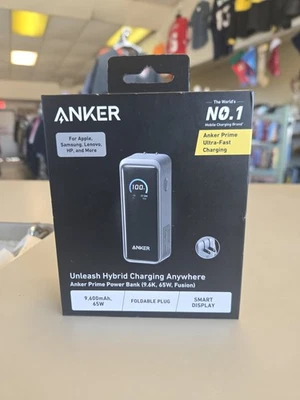 Anker Prime Ultra-Fast Charging Foldable Plug 9600 mAh Smart Display A1339 NEW - Image 1 of 4