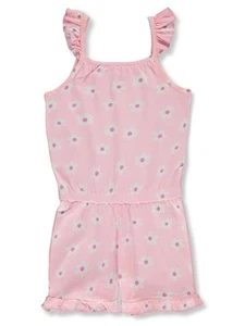Pink Angel Girls' Floral Romper Color: black Size: 4 - Picture 1 of 4