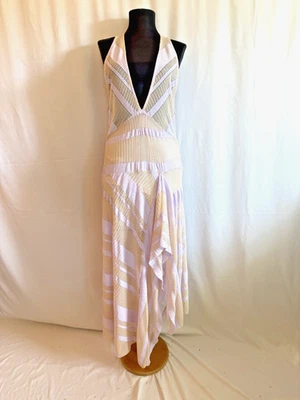 Vestido midi Free People lavanda/desnudo profundo en V - talla mediana Foto 1 de 4