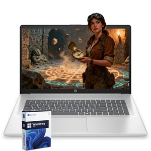 HP 17.3" Laptop computer Win11Pro 2.7 GHz~4.3 GHz  Ryzen 5-7430U 32GB RAM 256GB - Picture 1 of 6