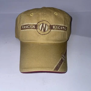 NASCAR Racing N Official Nascar Adjustable Hat Cap New Mustard Yellow Maroon  - Picture 1 of 4