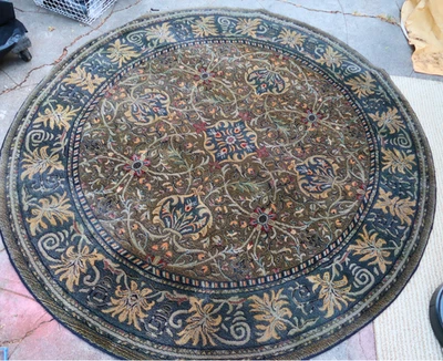 Alfombra de lana redonda Couristan The Mirage 6'5" hecha en Bélgica RN16366 Foto 1 de 4